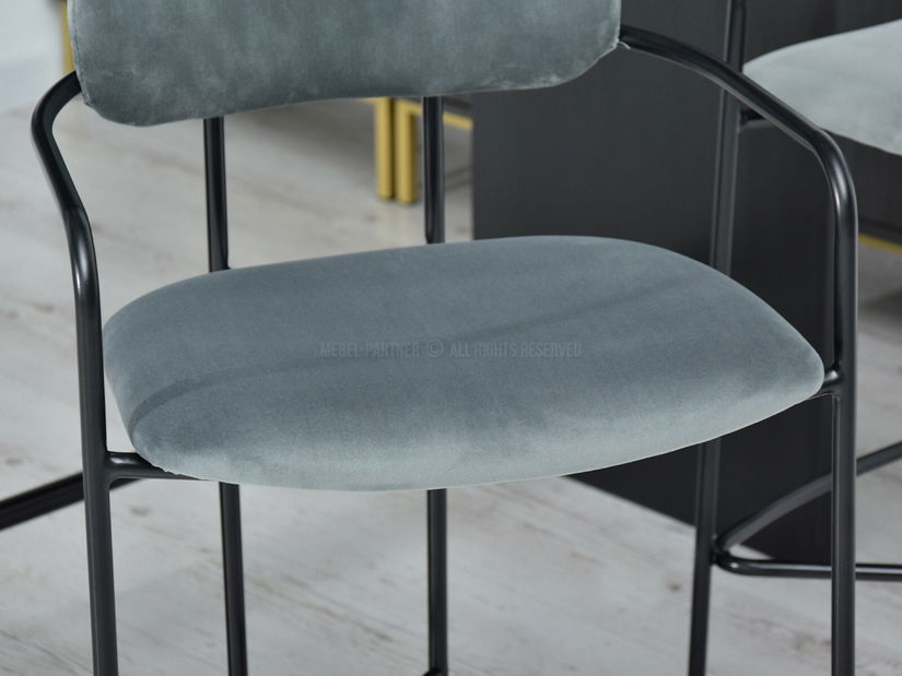 Stolička Viola (sivá + čierna)