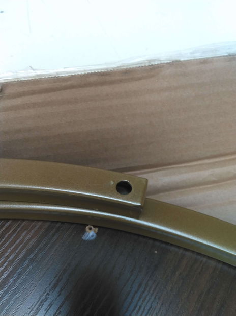 Măsuță cafea Klara (nuc + auriu) *resigilat