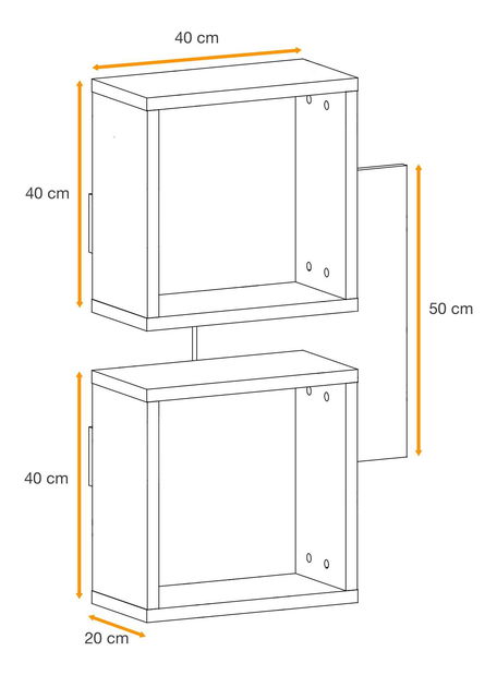 Predsieň Enderly EY3 (dub wotan + čierna)