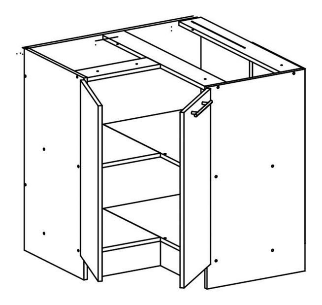 Donji kutni kuhinjski ormarić S90N Flor