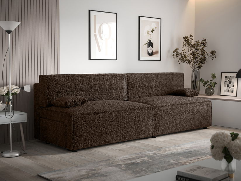 Pohovka dvojsedačka Mirage X2 (tmavohnedá)