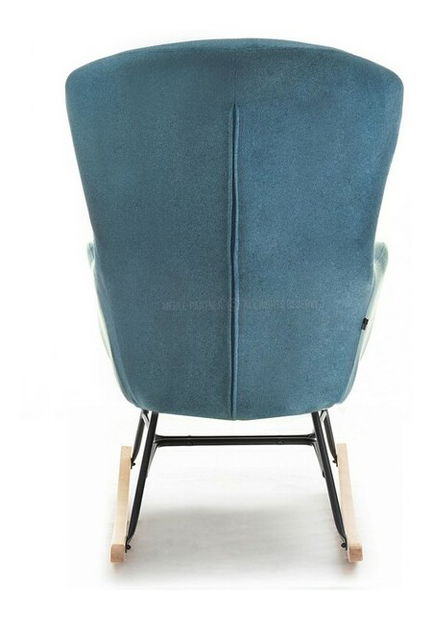 Kreslo Nesia (tyrkysová + čierna)