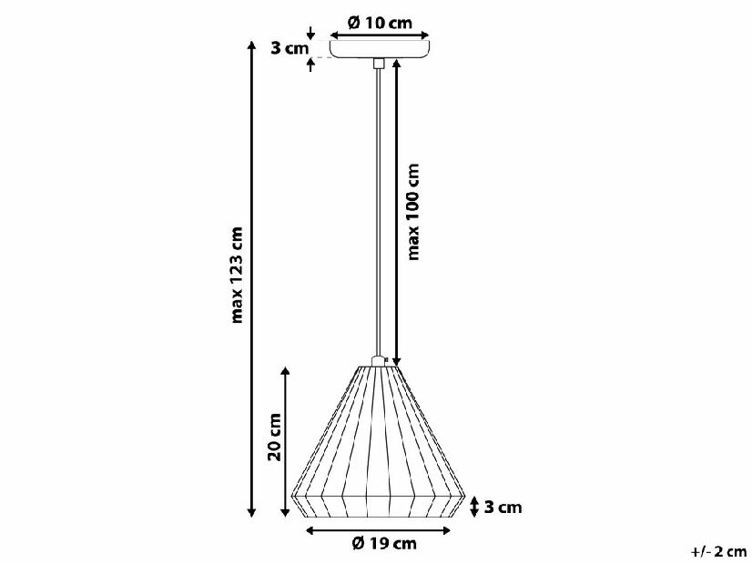 Závesná lampa Janura (medená)