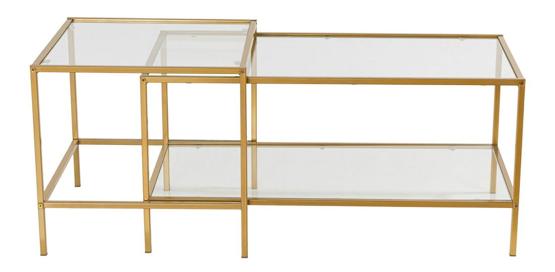 Set 2 buc. măsuțe cafea Sevaga (auriu)