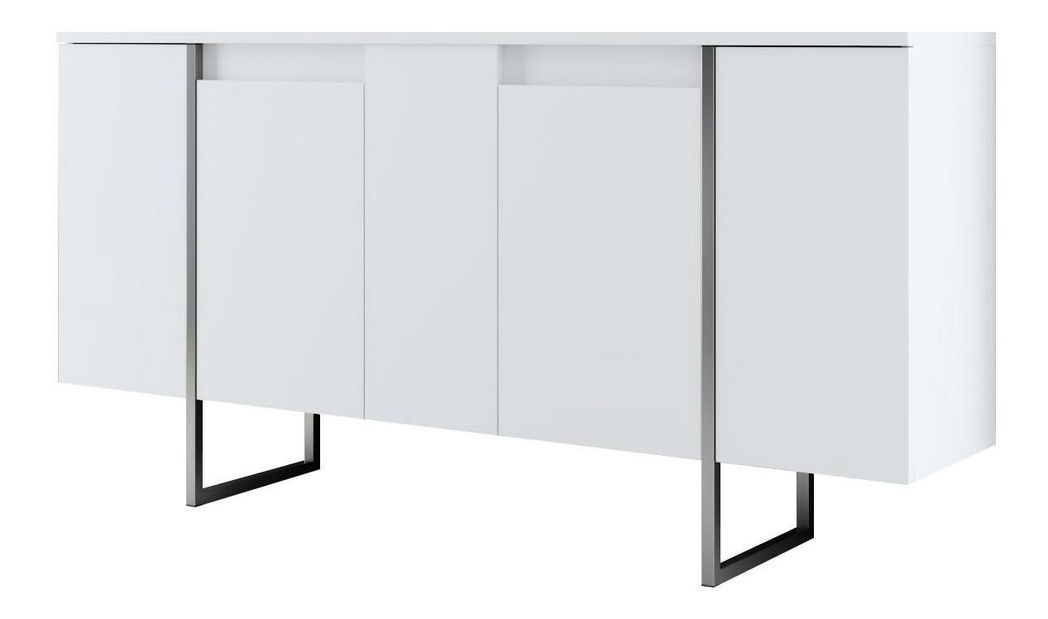 Dulap Luna (alb + arigintiu)