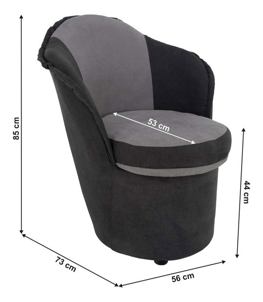 Fotel tárolóhellyel Petras (soro 90 + soro 97) 