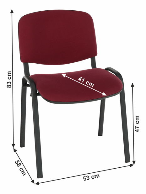 Konferenčná stolička Seza New (bordová) *výpredaj