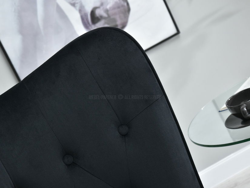 Fotoliu Truni (negru + crom)