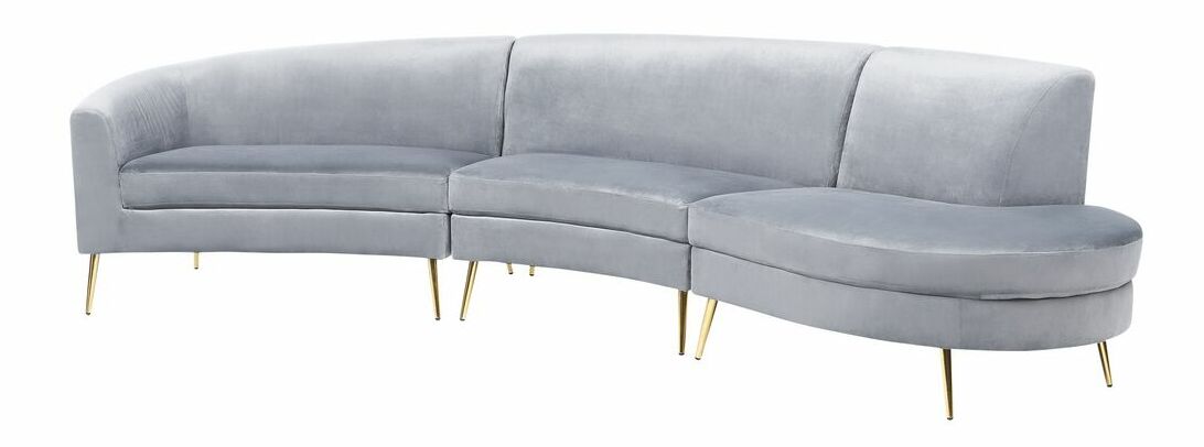 Pohovka štvorsedačka Mosza (sivá)