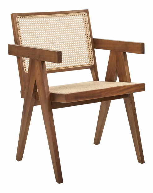 Scaun de sufragerie Willow (natural + maro) 