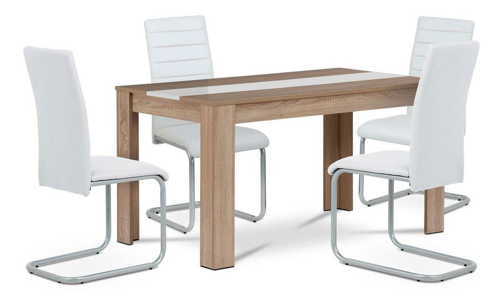 Blagovaonski set Bradgassa (hrast sonoma + bijela) (za 4 osobe)