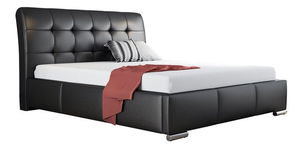 Bračni krevet 180 cm Pilates (crna)