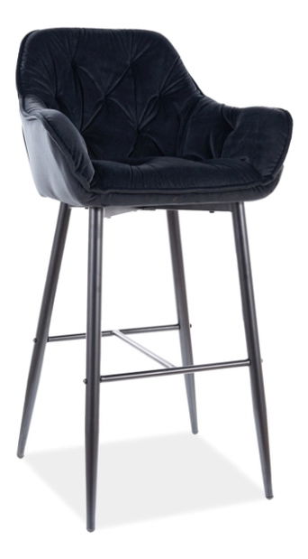 Scaun tip bar Champlain (Negru)