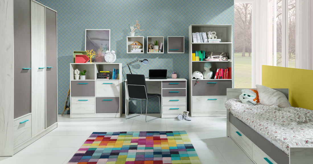 Raft Rosario R13 (Stejar cRaft alb + Gri)