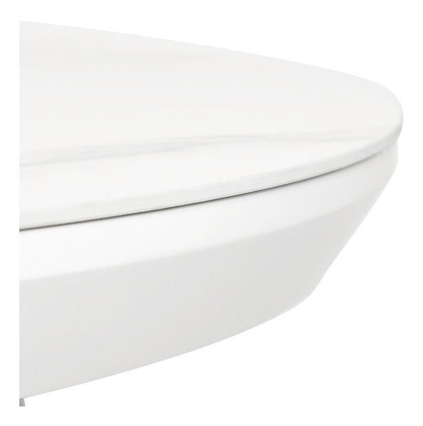 Masă de sufragerie Hendor-409M-WT (Alb) (pentru 4 până la 6 persoane)