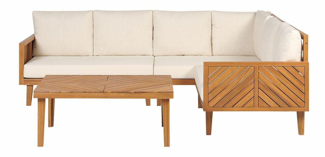 Set mobilier de grădină Blas (lemn deschis)