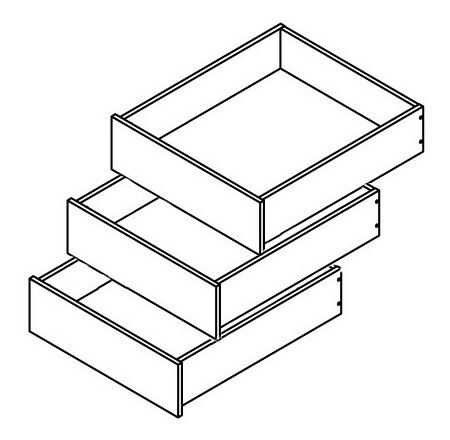 Zásuvky do skrine BRW Colin (3 ks.)