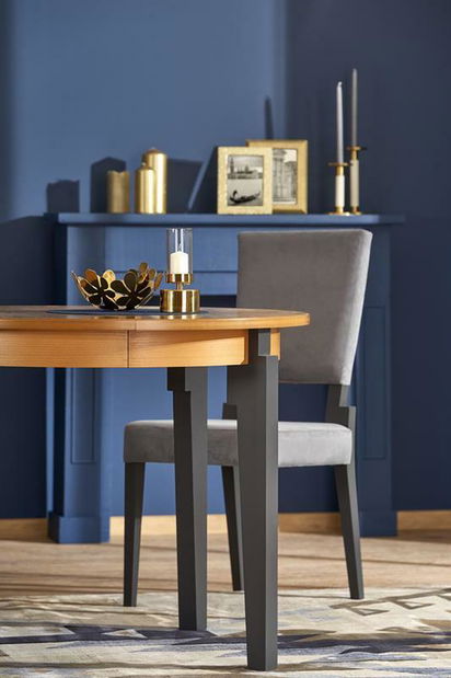 Széthúzható étkezőasztal 100-200 cm Saras (arany tölgy + grafit) (6 8 fő részére)