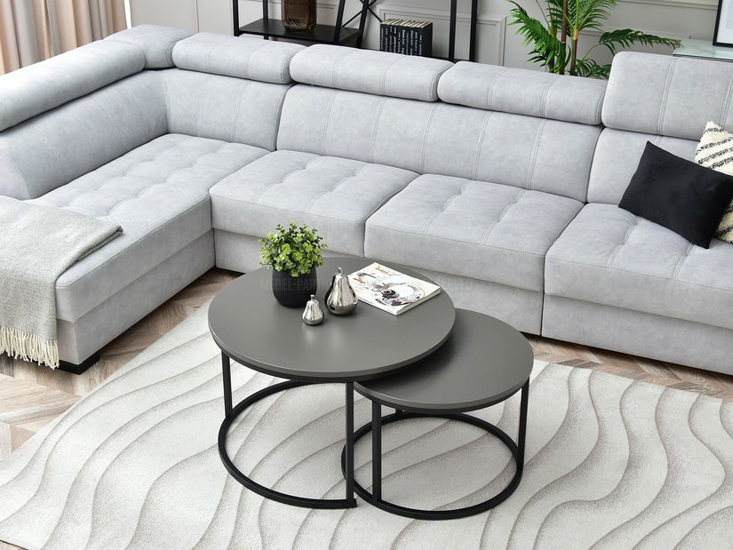 Set solića za kavu (2 kom.) Novedosa (grafit + crna)