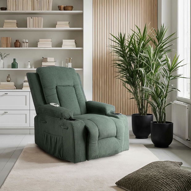 Masszázsfotel Banesto (zöld) 