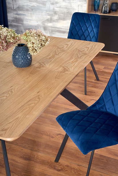 Étkezőasztal Baracco (természetes tölgy + fekete) (8 fő részére)