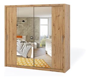 Dulap de haine Bonaparte SZ220 (Stejar artisan) (cu oglindă)