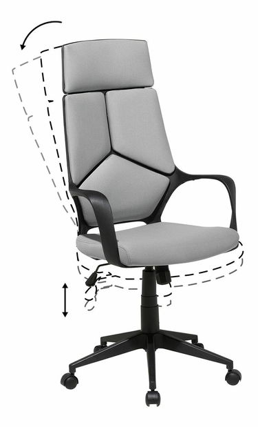 Irodai szék Delhi (szürke + fekete)
