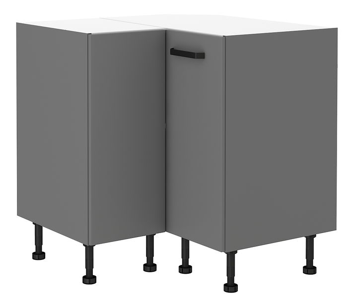 Sarok alsó konyhaszekrény Nesia 89x89 DN 1F BB (Antracit)