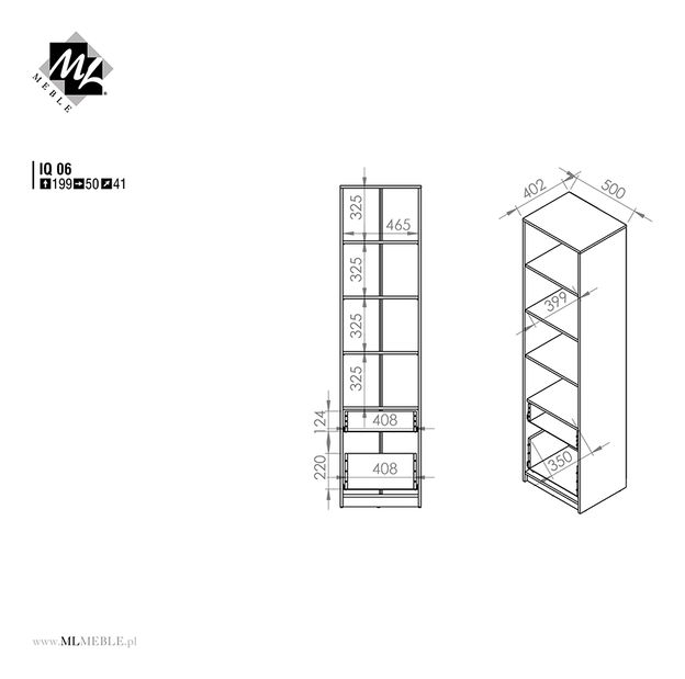 Regál Korte 06 (púdrová)