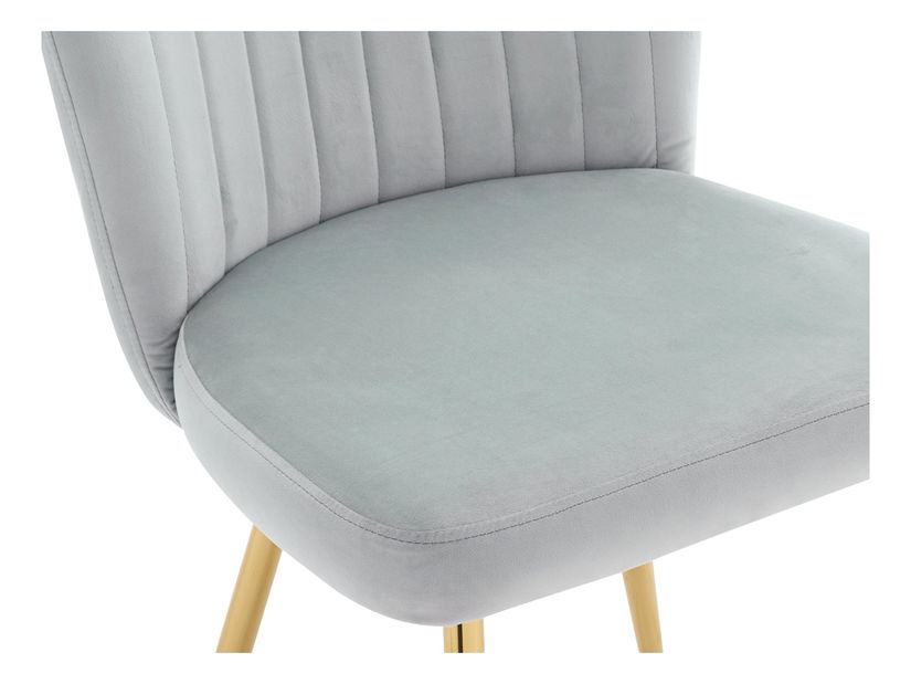 Set 2ks jedálenských stoličiek Archie DC 1183 (čierna + zlatá) 