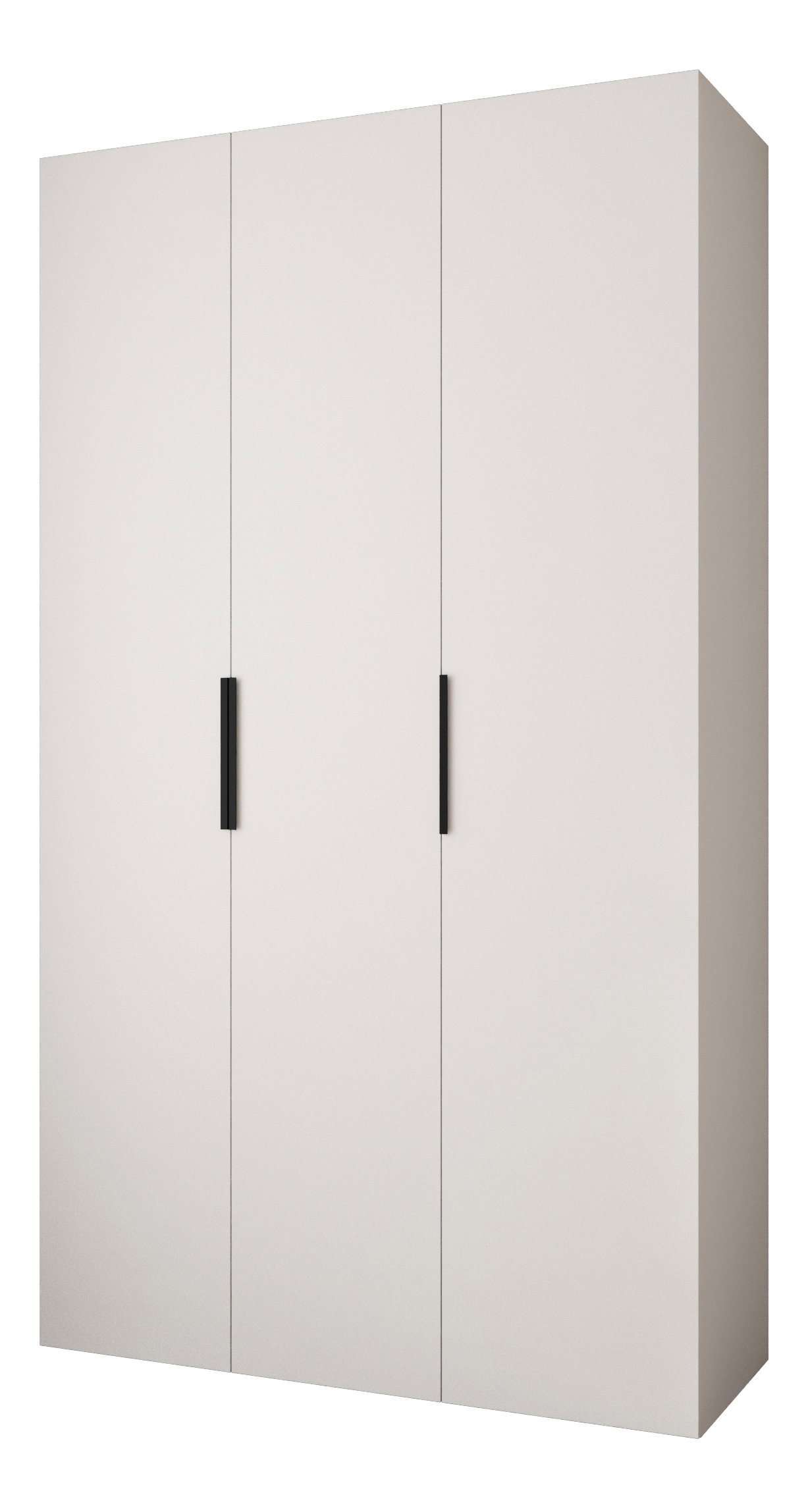 Dulap de haine 140 cm Carmela 40-4 (alb + Negru)