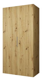 Šatníková skriňa 100 cm Mirabella 1 (dub artisan + kašmír)