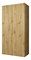 Šatníková skriňa 100 cm Mirabella 1 (dub artisan + kašmír)