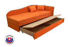 Rozkladacia posteľ (váľanda) 80 až 160 cm Kathrin (s molitanovým matracom) (P)