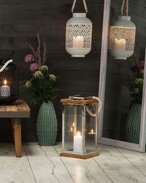 Lampáš BONERO 41 cm (nerez oceľ) (strieborná)