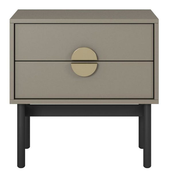 Noćni stolić Stellia S3 (cappuccino + crna)