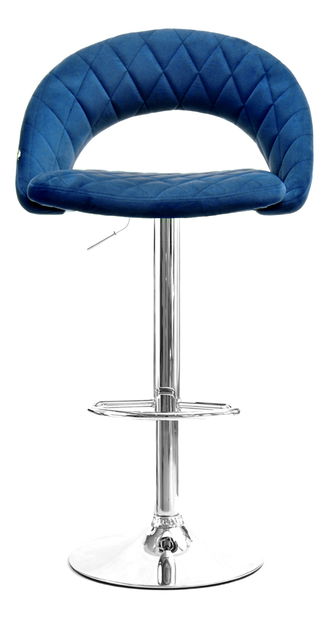 Scaun Hamlet (albastru marin + crom)