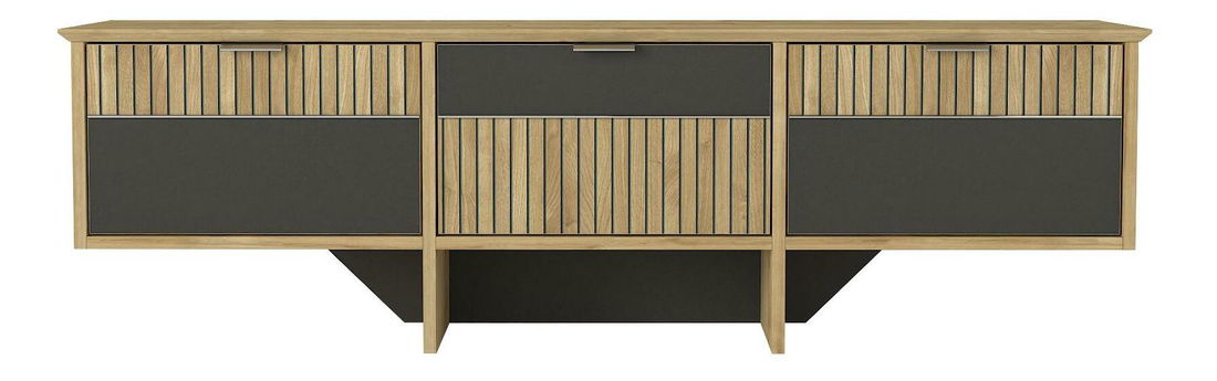 Masă TV/Dulap Polete TV (antracit safir)