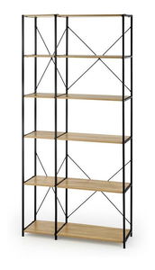 Regál Break (dub sonoma + čierna)