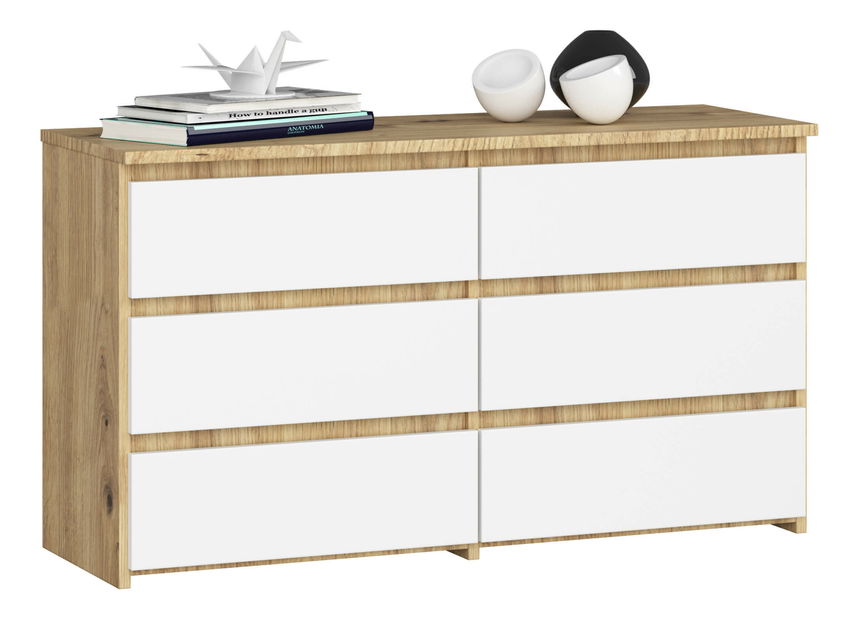 Komoda Crueldad (dub artisan + biela) *výpredaj