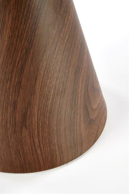 Dohányzóasztal Gayle (fehér márvány + dió + arany)