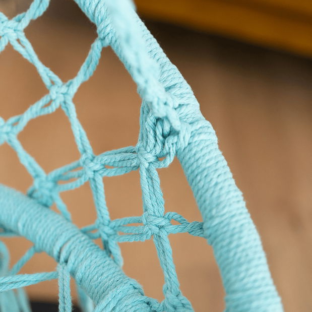 Závesné hojdacie kreslo Amarea (mentolová) *výpredaj