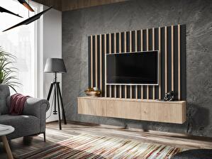 Mobilier living Vertic (negru + hikora jackson)