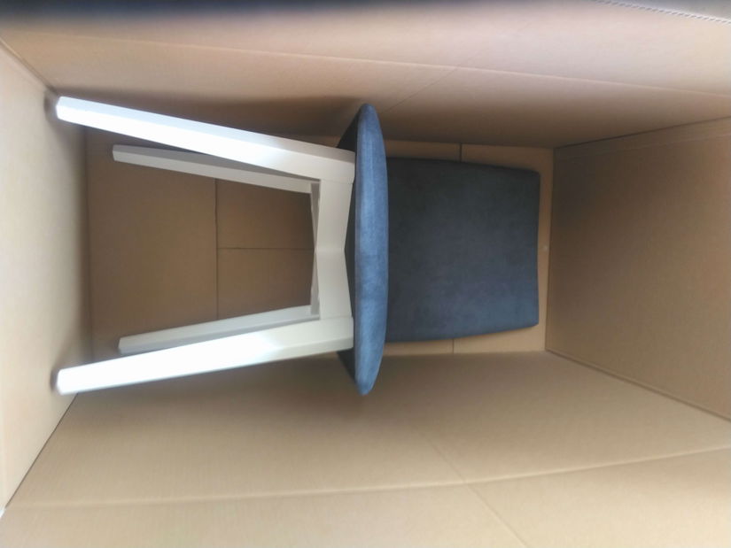 Stolička Tokir II (biela + modrosivá) *bazár