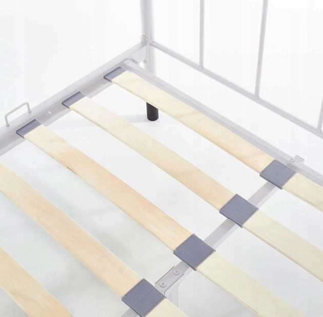 Pat metalic 120 cm Pavot (alb) (cu somieră)