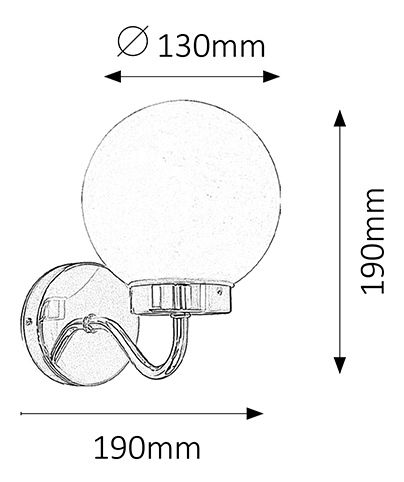 Iluminat pentru baie Togo 5827 (alb + crom)