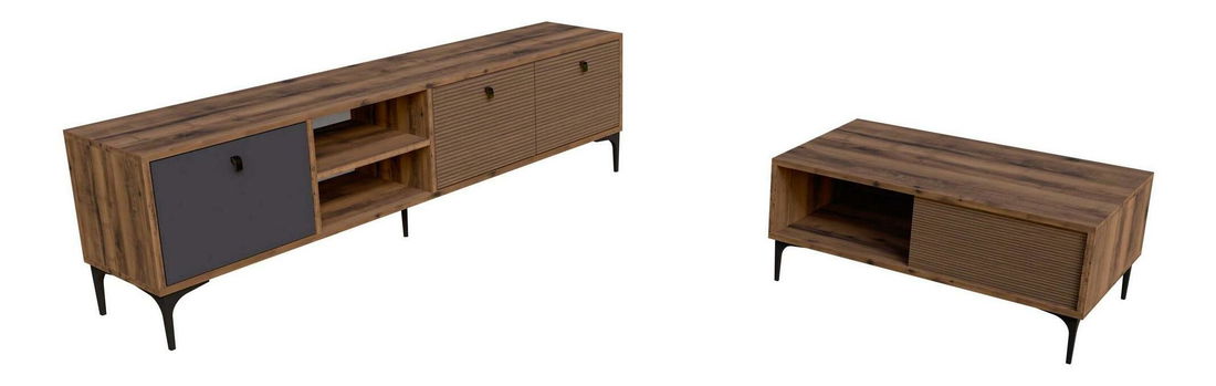 Set za dnevni boravak Settle 1 (orah + antracit)