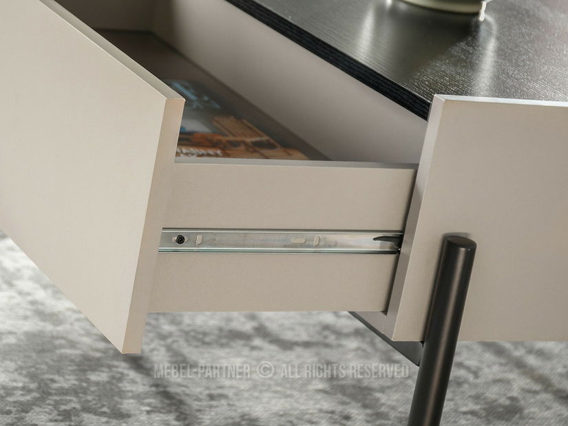 Măsuță de cafea Bidart (bej + negru)