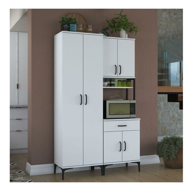 Set kuchynských skriniek Jenaretta 20 (biela + čierna)