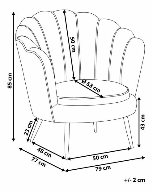 Fotelja Lovizia (bijela) *outlet moguća oštećenja
